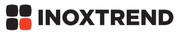 Logo INOXTREND con quattro quadrati arrotondati neri e arancioni accanto a un testo nero in grassetto.