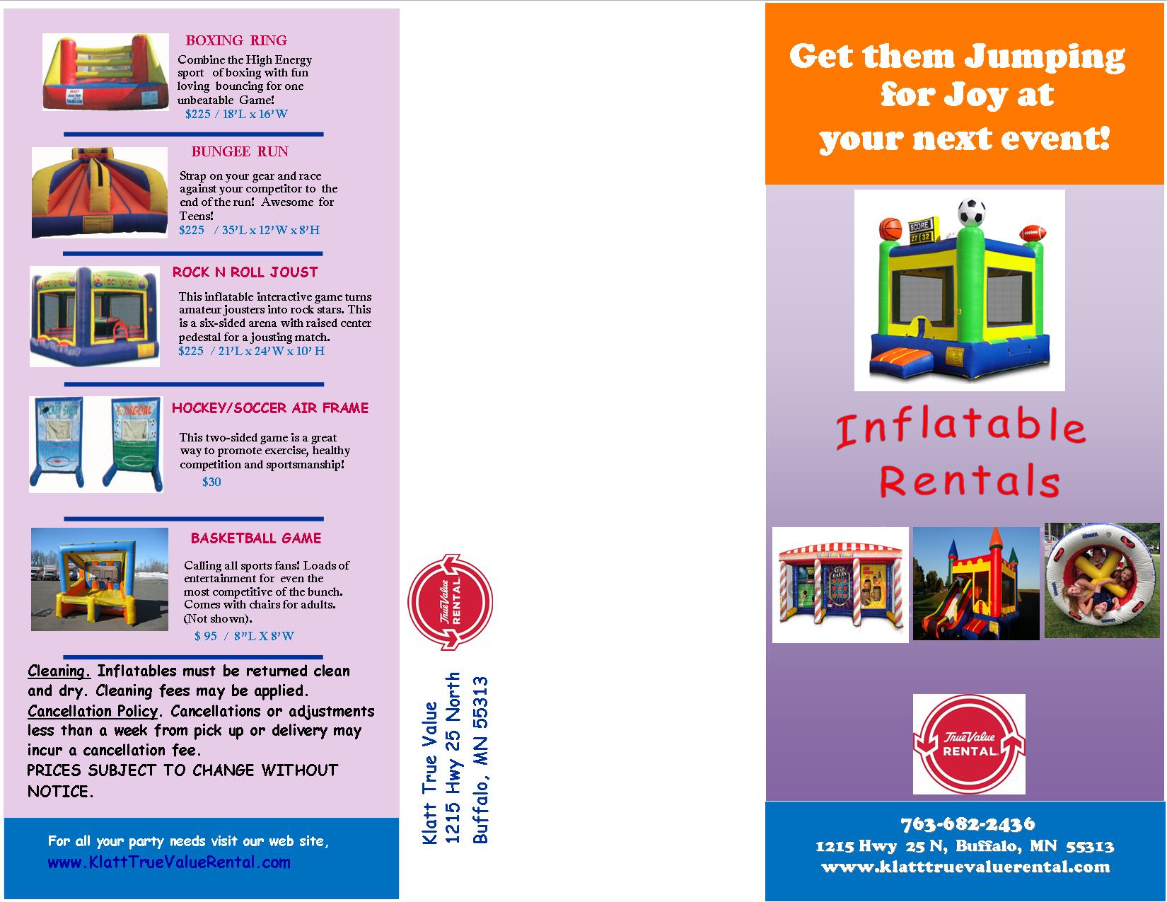 Equipment Tool Rental Buffalo, MN Klatt True Value Rental