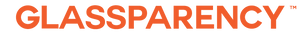 GLASS PARENCY trademark in orange font.