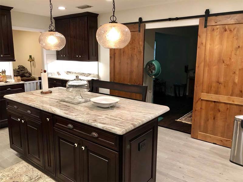 Marble Kitchen Island — Orange Park, FL — BLP Renovations & Kingsley Kitchens