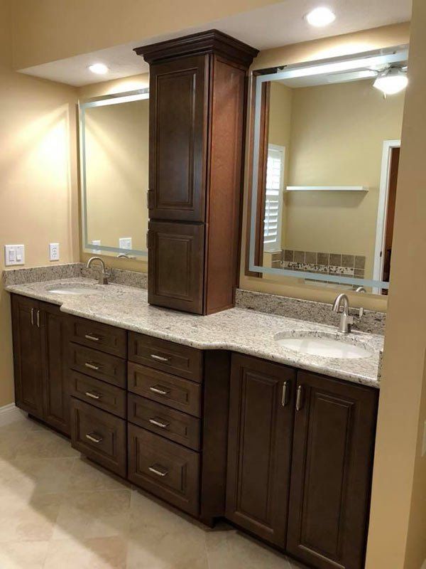 Kitchen Vanity Sink — Orange Park, FL — BLP Renovations & Kingsley Kitchens