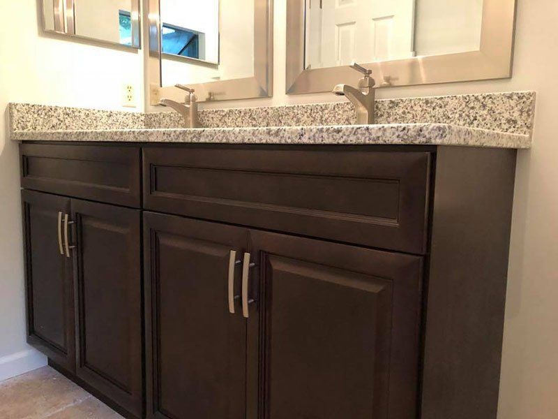 Hazelwood Double Vanity Sink — Orange Park, FL — BLP Renovations & Kingsley Kitchens