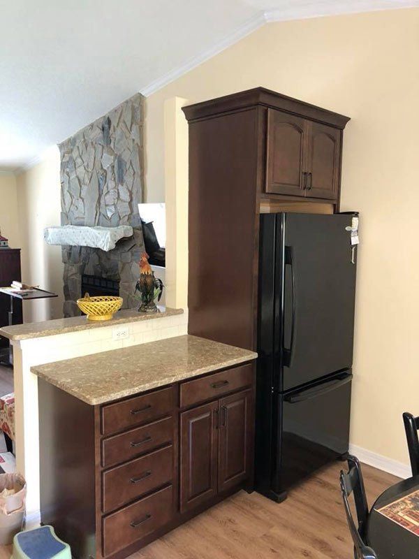 Brown Cabinet — Orange Park, FL — BLP Renovations & Kingsley Kitchens