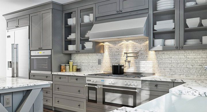 Gray Kitchen Cabinet — Orange Park, FL — BLP Renovations & Kingsley Kitchens