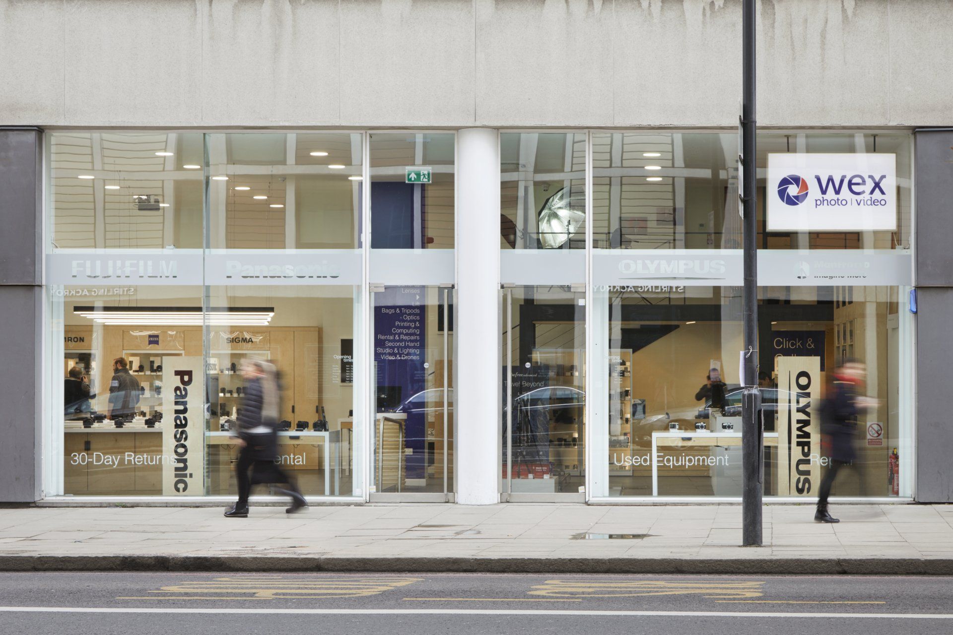 image of retail design for photographic store facade