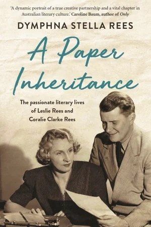 a book cover for a paper inheritance by dymphna stella rees