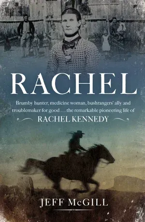 a book cover for Rachel a true story by jeff mcgill