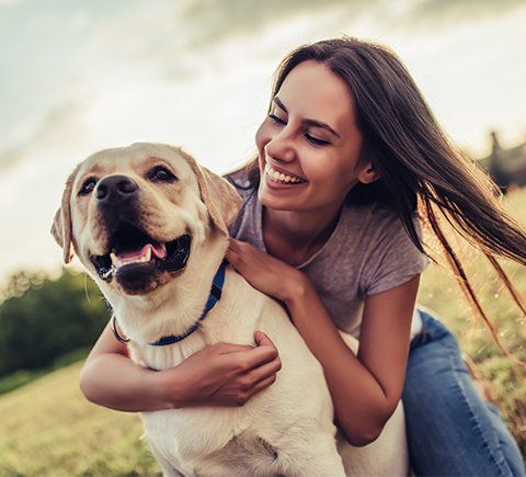 Veterinary Service — Girl and Dog Bonding in Hoover, AL