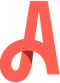 Red stylized letter 