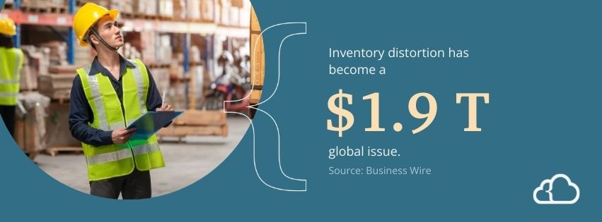 Graphic stating that inventory distortion has become a $1.9 trillion global issue.