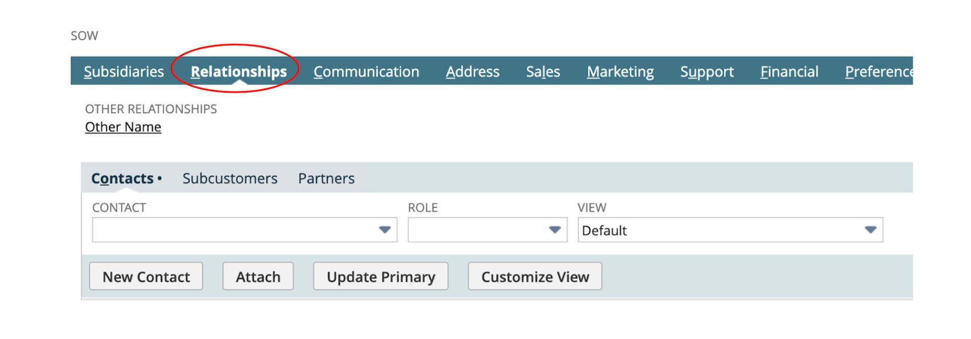 The third screenshot showing how to create a customer record in NetSuite. 