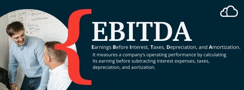 Graphic explaining the meaning of EBITDA.