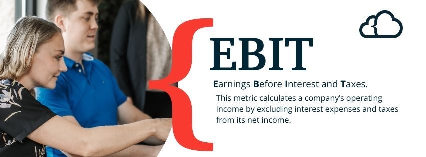 Graphic explaining the meaning of EBIT.