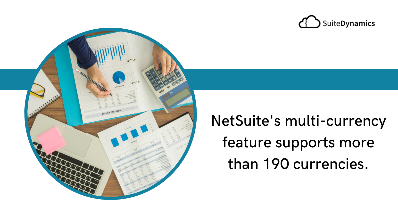 This is a graphic that illustrates the NetSuite multi-currency feature.