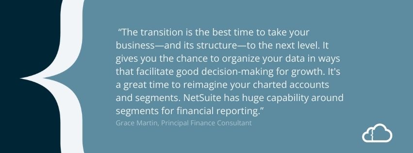 quote on netsuite transition