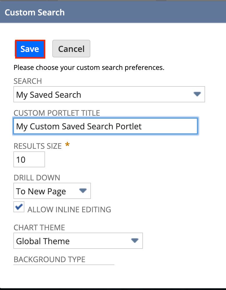 Fourth screenshot showing how to create a NetSuite saved search.