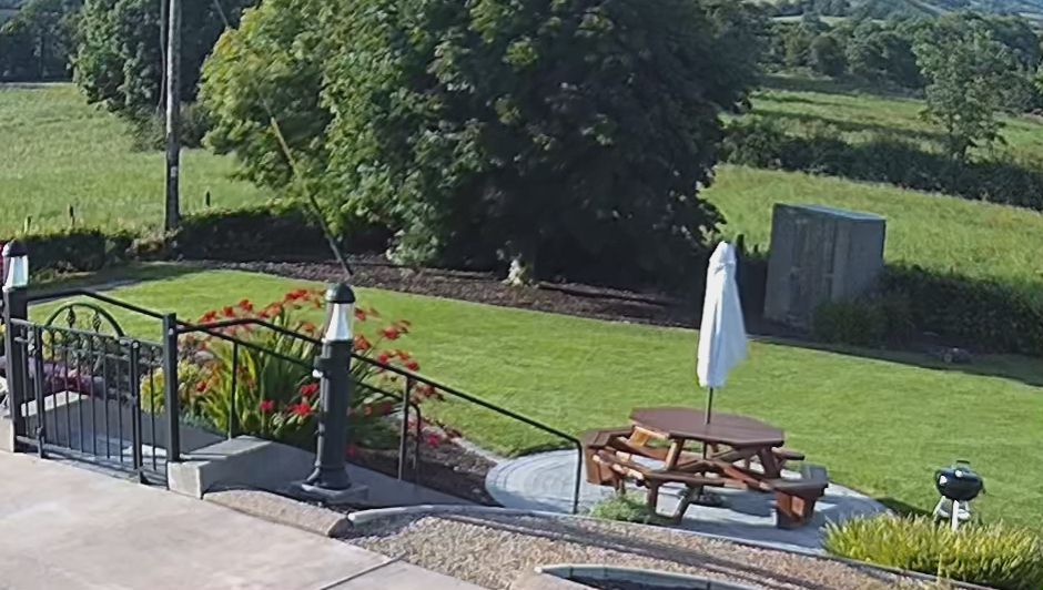 Laneside Haven Garden overlooking the Monaghan drumlins
