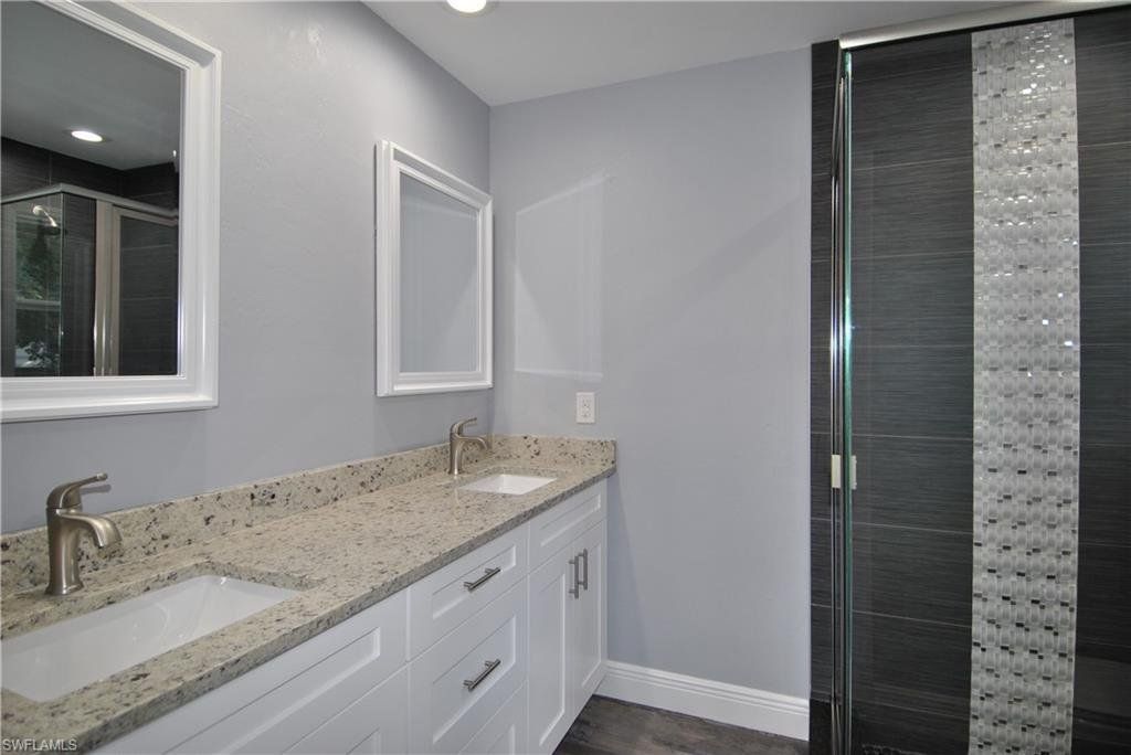 Granite Bathroom with Shower — Fort Myers, FL — Absolute Granite Inc.
