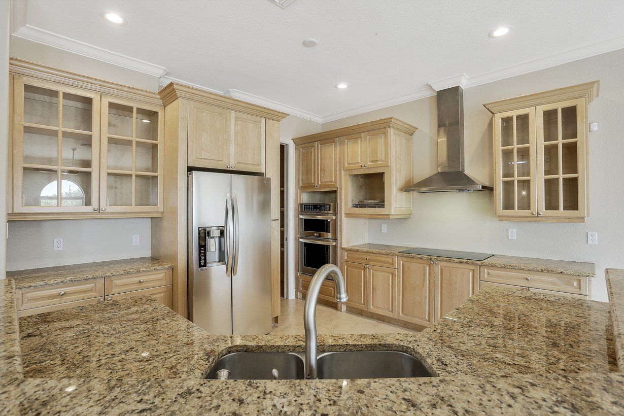 Granite Kitchen with Cabinets — Fort Myers, FL — Absolute Granite Inc.