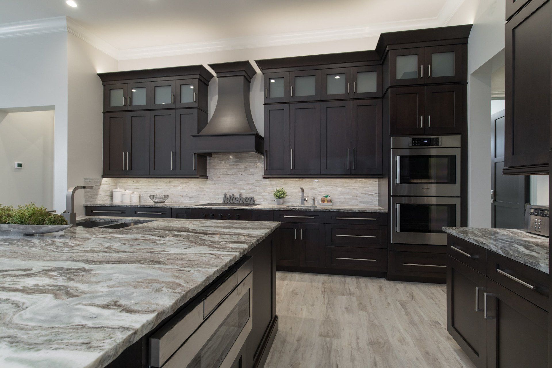 Granite Kitchen with Faucet & Cabinets — Fort Myers, FL — Absolute Granite Inc.