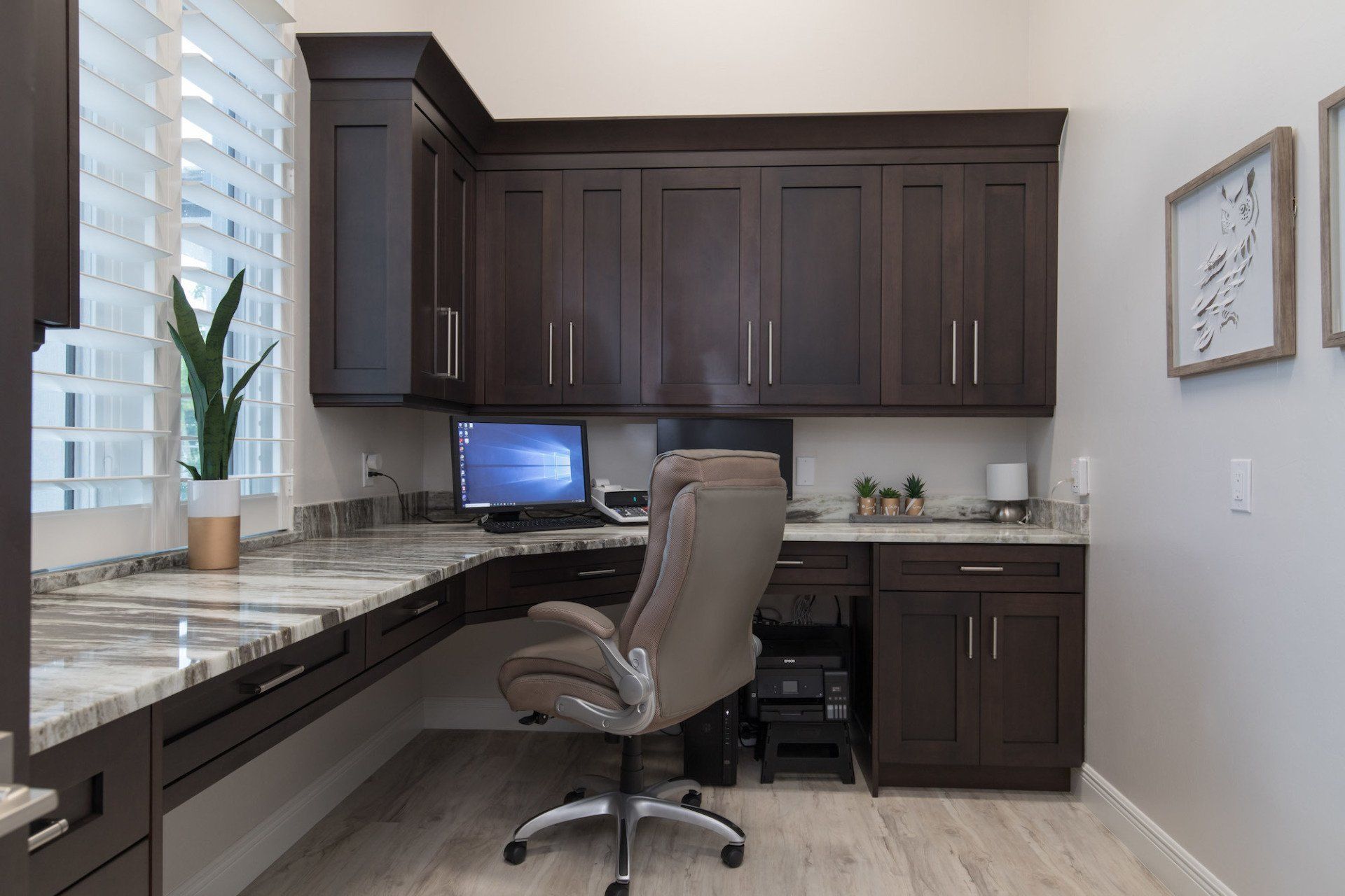 Office with Cabinets — Fort Myers, FL — Absolute Granite Inc.