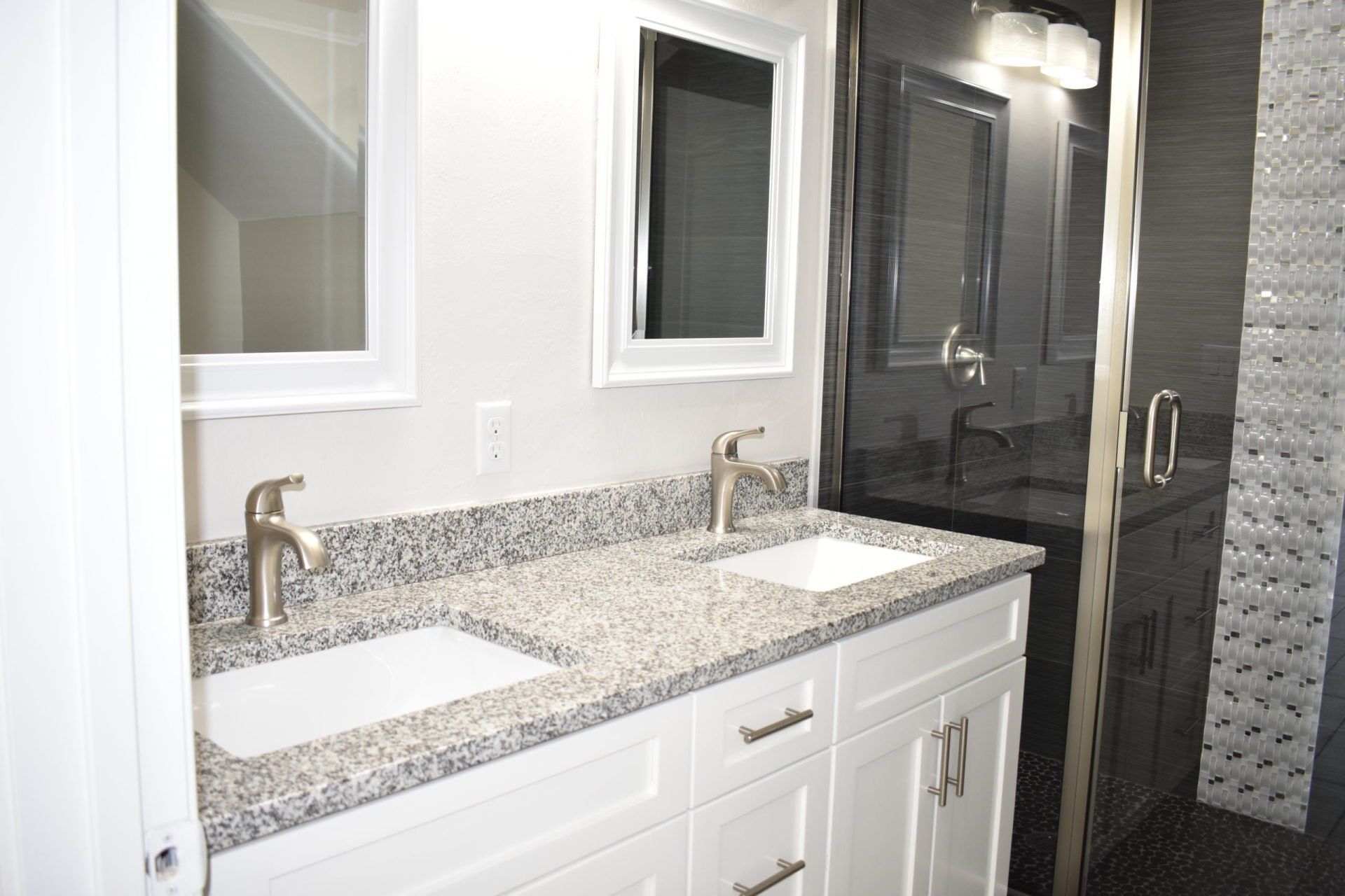 Bathroom with Sink and Faucet — Fort Myers, FL — Absolute Granite Inc.