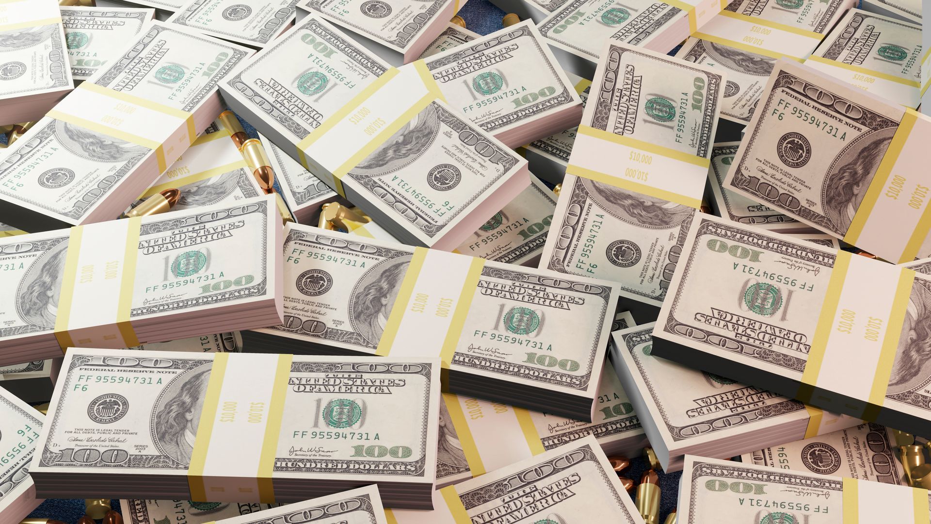 money stacked up in a pile