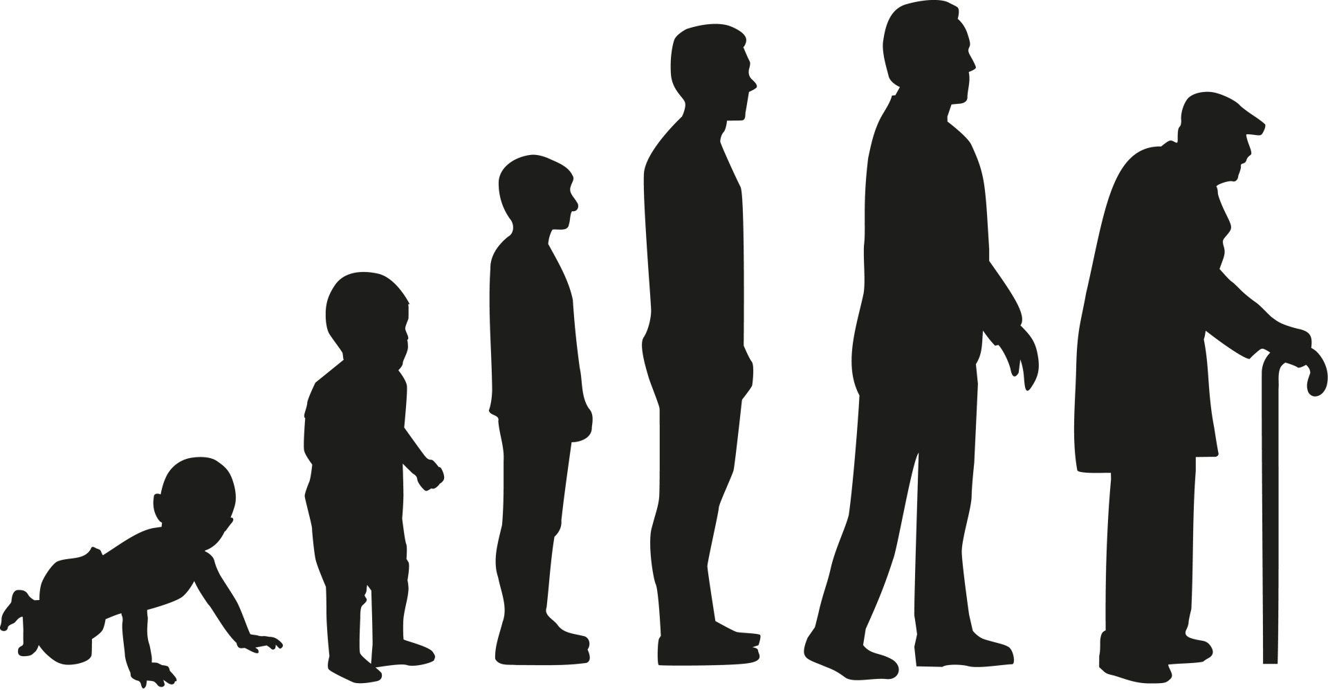 baby to old man evolution