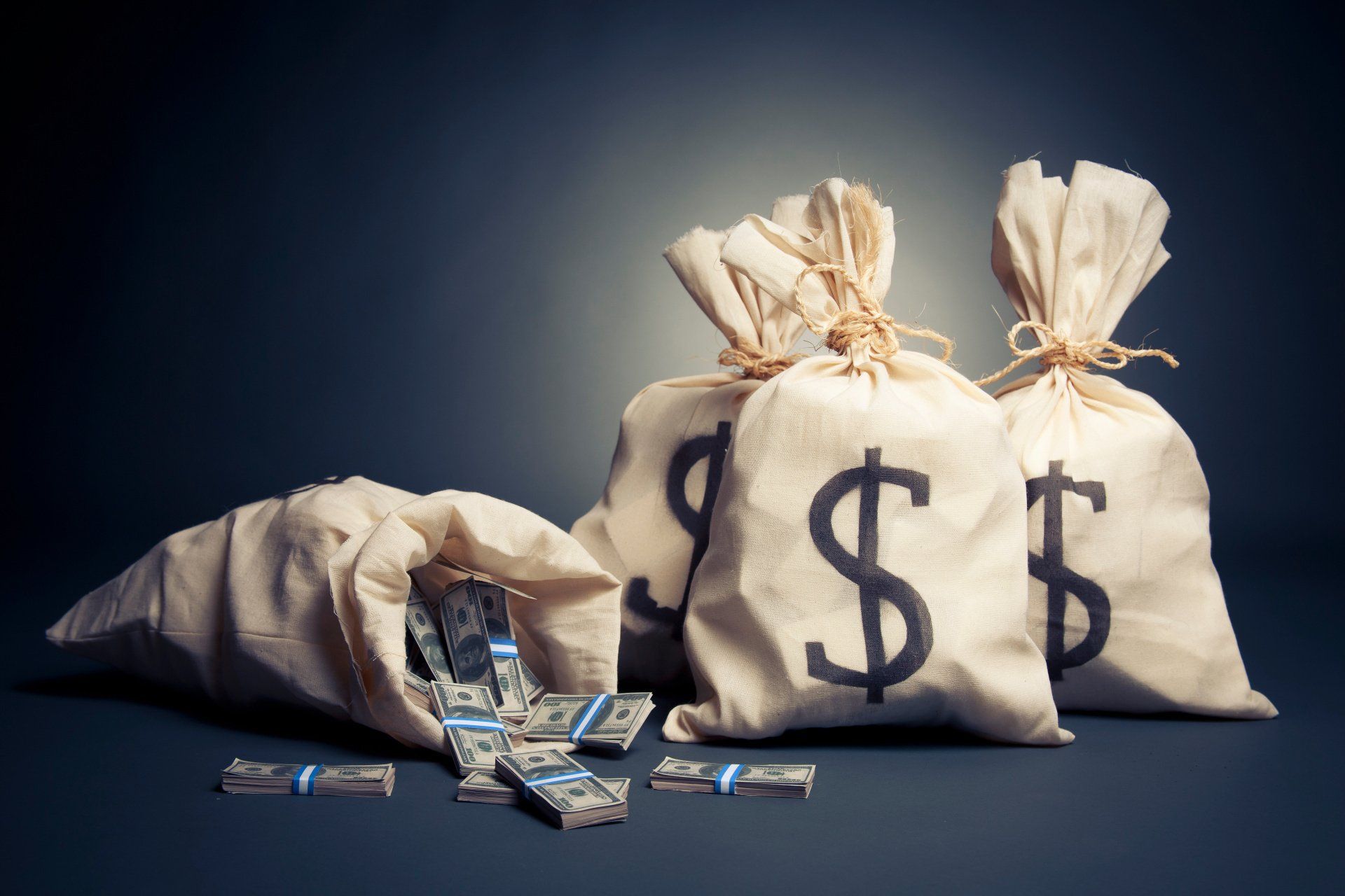 bags of money