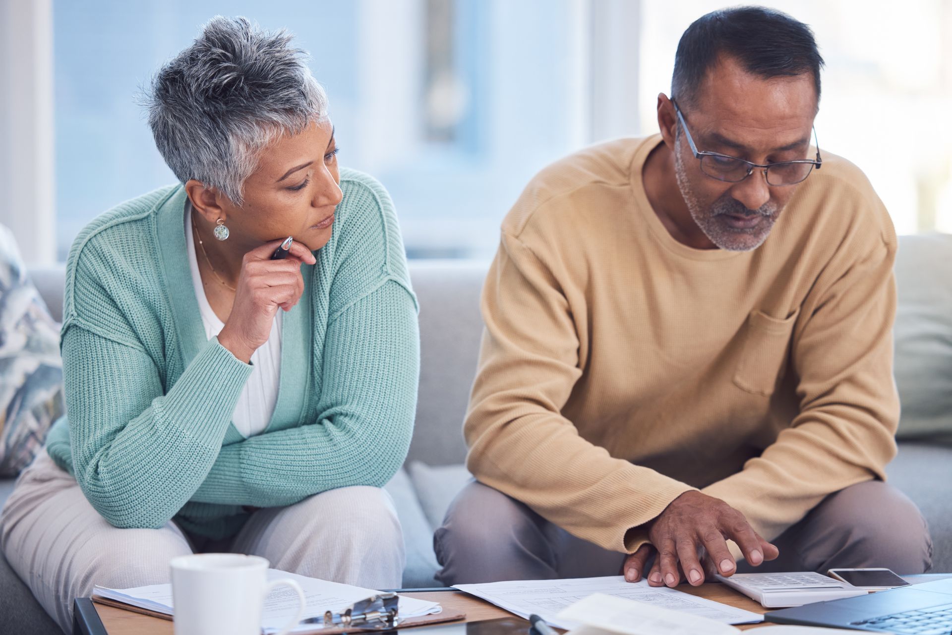 older couple planning retirement