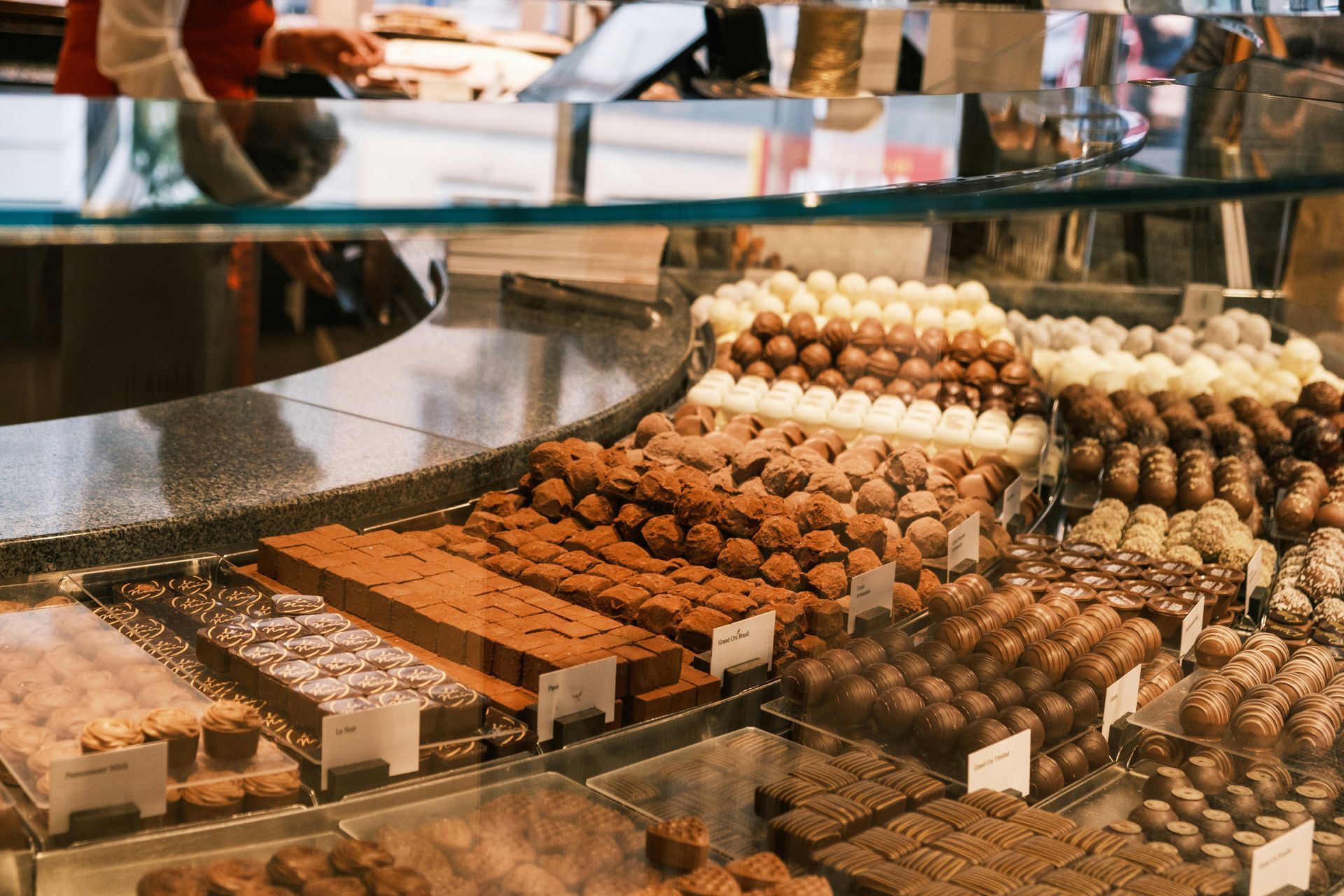 Handmade chocolates in Bruges