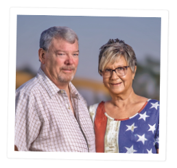 Polaroid Image of Dan and Janet Johnson
