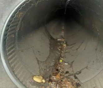 A close up of a metal pipe with water coming out of it.