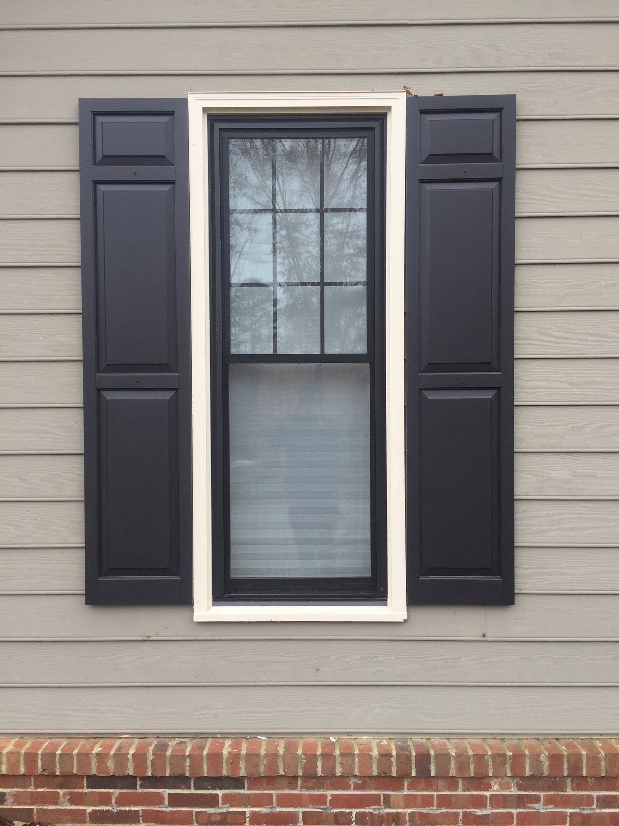 Dark Brown And White Frame Window — Tucker, GA — Quinn Windows