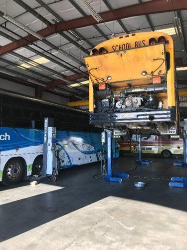 School Bus Repair in Shop — Oakdale, CA — AG Transmission Repair