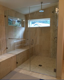 Glass Shower Enclosure Company — Custom Fitted Glass Enclosure in Gig Harbor, WA