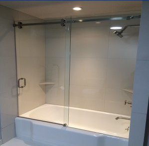 Glass Shower Enclosure Installation — Sliding Glass Door in Gig Harbor, WA