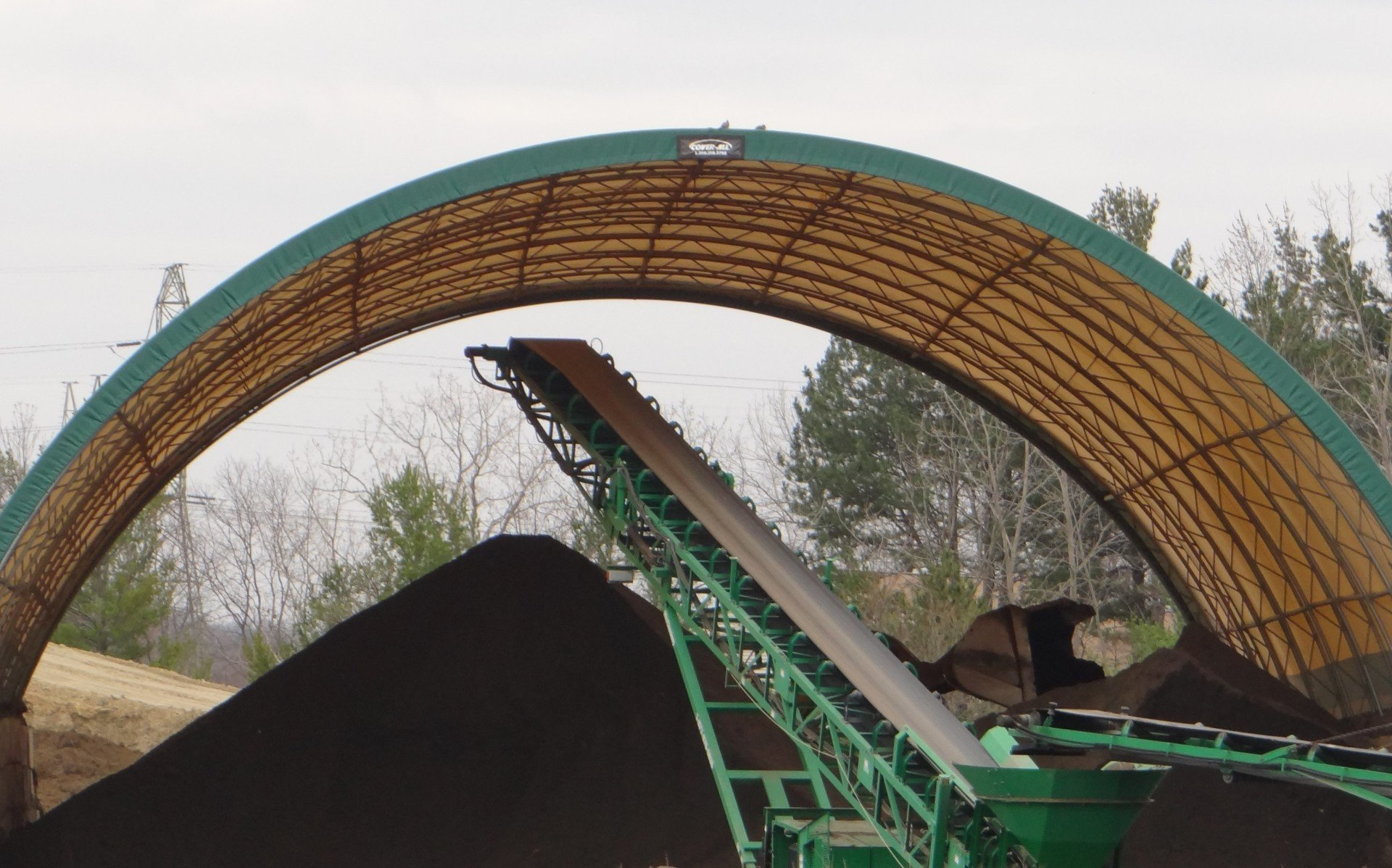 Landscaping Business — Aerial View of MRLM Landscape Materials in Mentor, OH