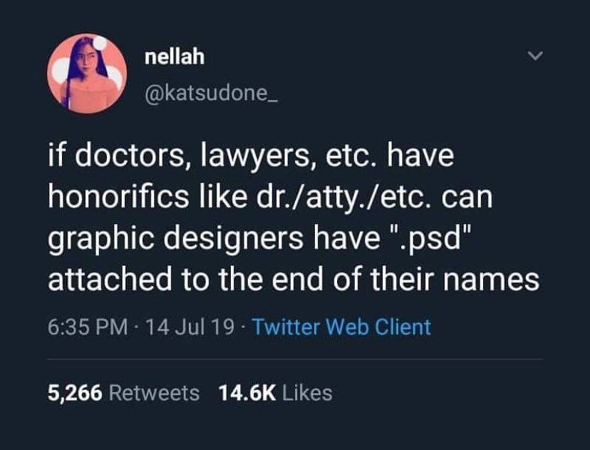 if doctors, lawyers, etc had honorifics like dr./atty./etc. can graphic designers have