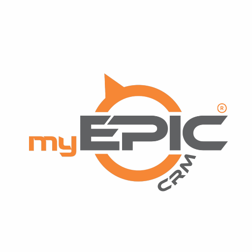 A logo for a company called my epic crm