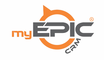 A logo for a company called my epic crm