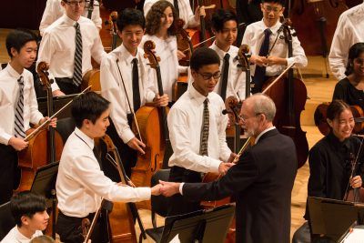 Hugh Partridge with students