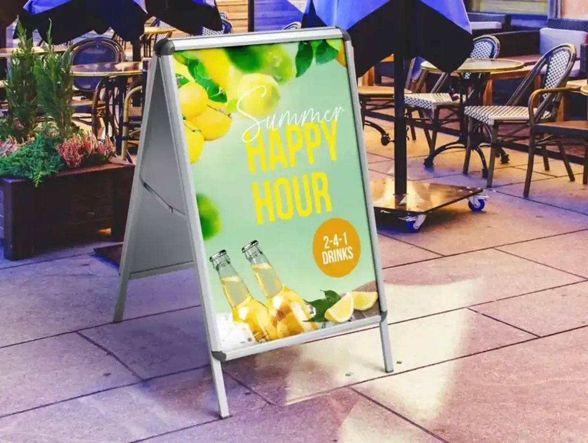 Aframe Pavement Sign