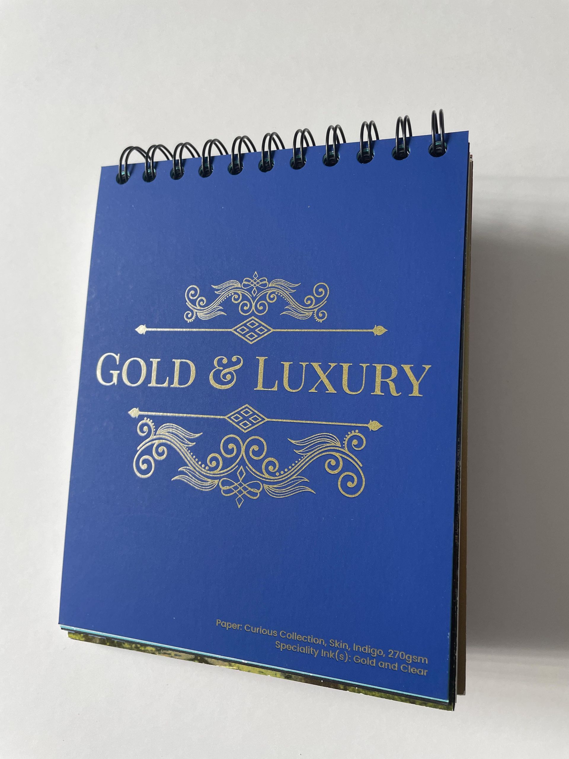 Blue notepad with