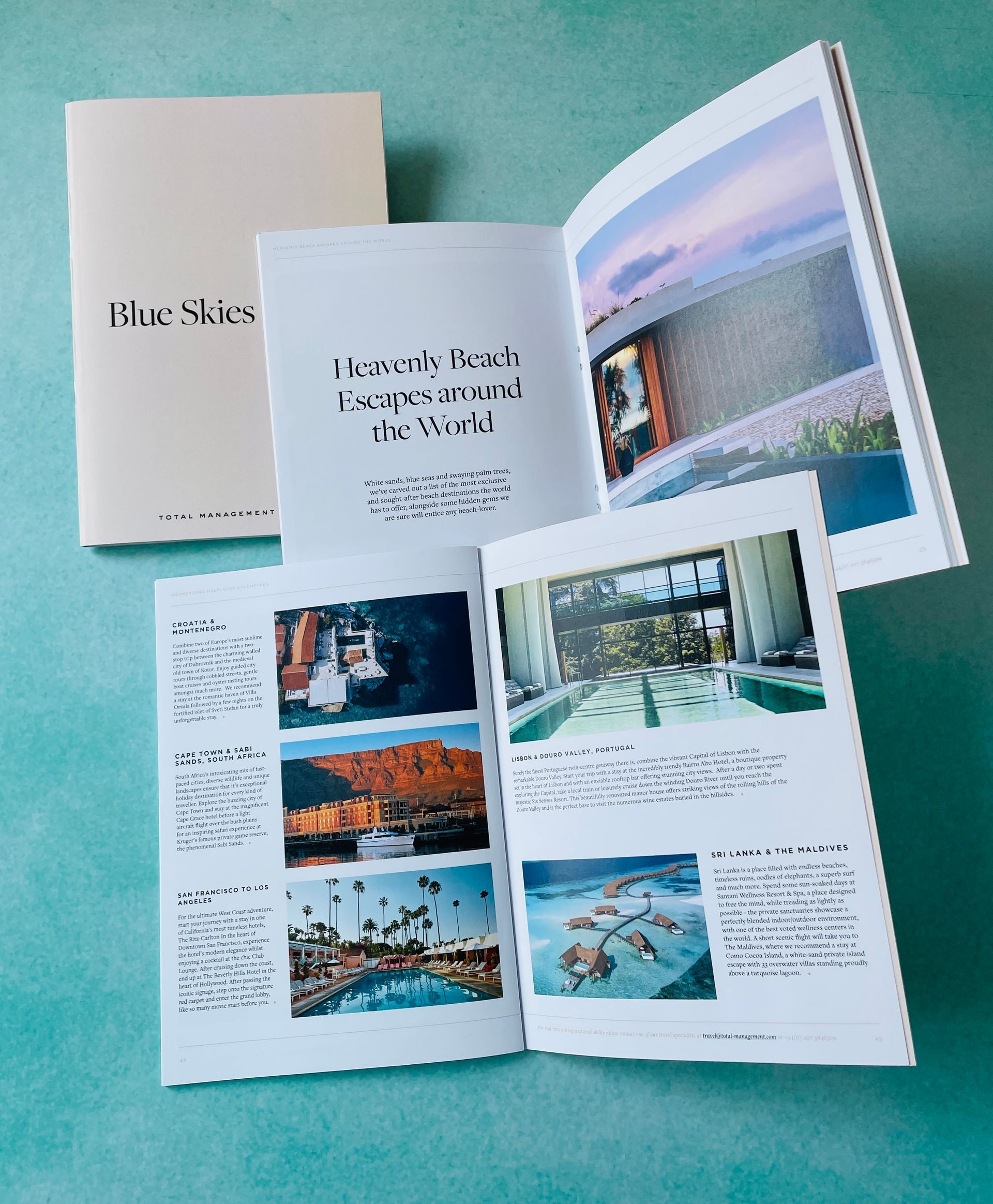 Example brochure open pages