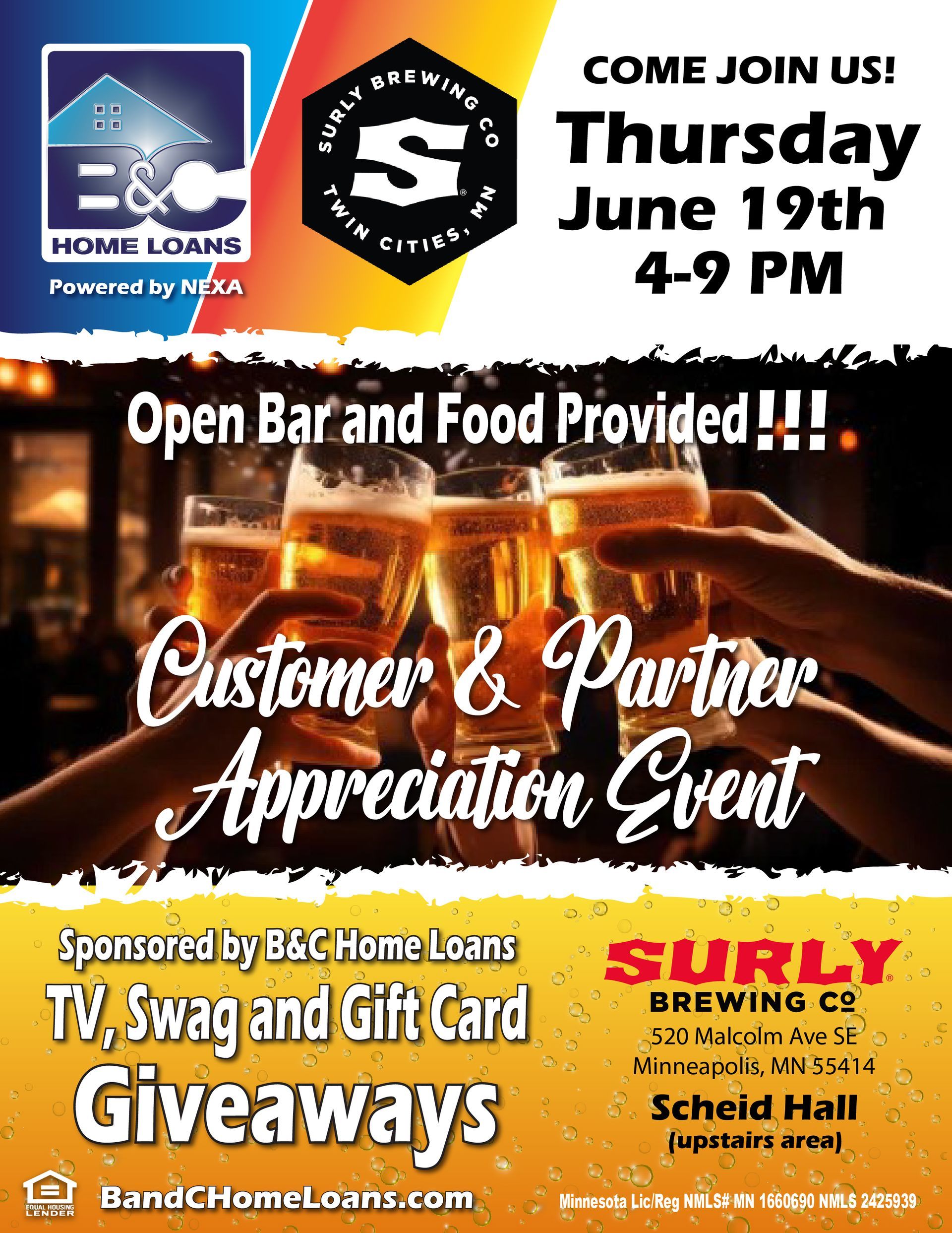 Customer and Partner Appreciation Event Thursday June 19th | Maple Grove, MN | B&C Home Loans Customer and Partner Appreciation Event Thursday June 19th | Maple Grove, MN | B&C Home Loans