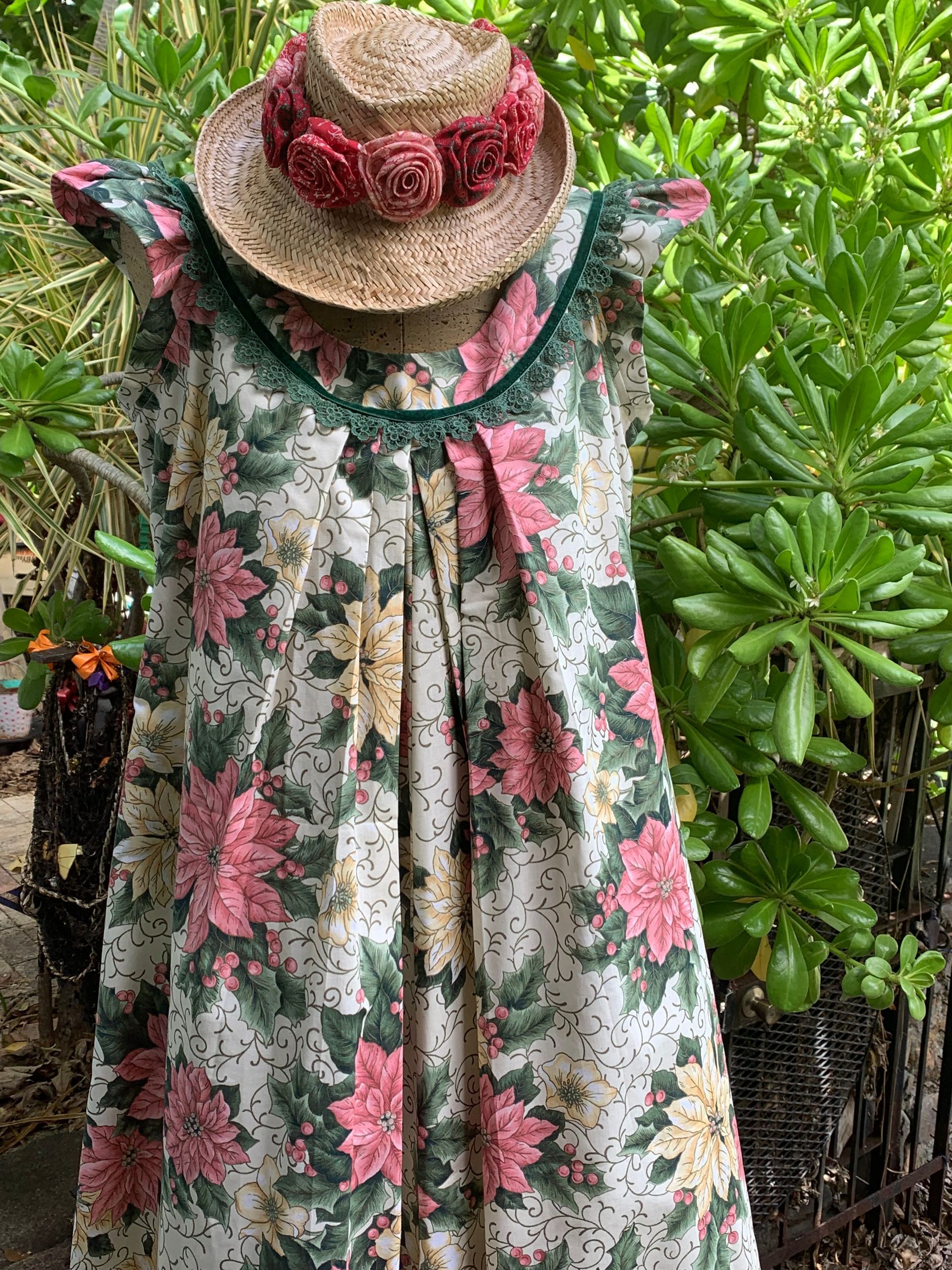 Pink Poinsetta Dress — Honolulu, HI — Hawaiian Wear