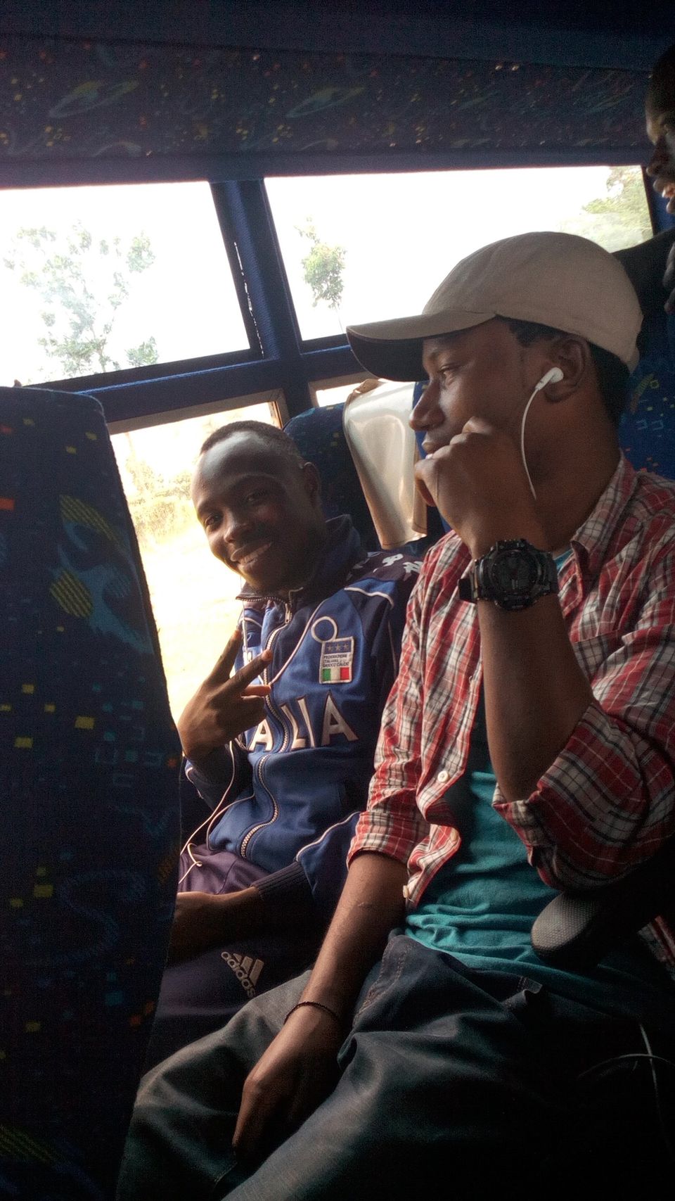 At the time of Heading back after the event