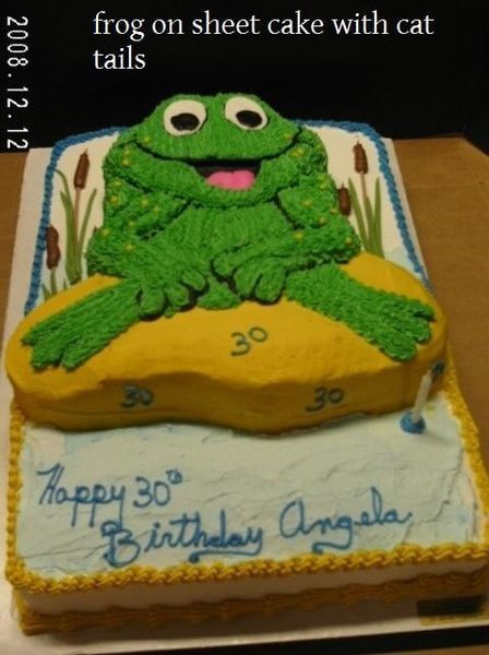 Frog cake with 
