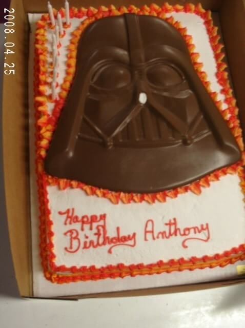 Darth Vader birthday cake with 